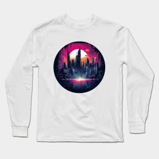 Cyberpunk City Long Sleeve T-Shirt